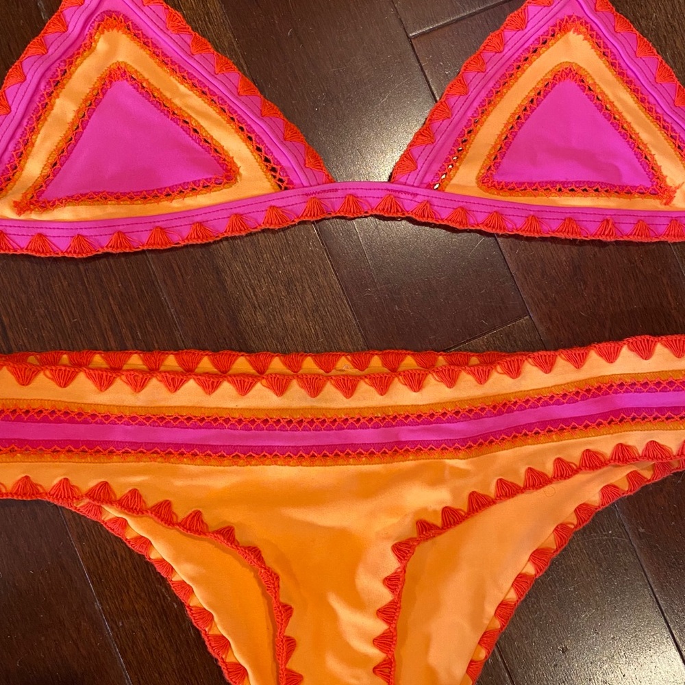 Same Swim bathing suit top XS bottom S